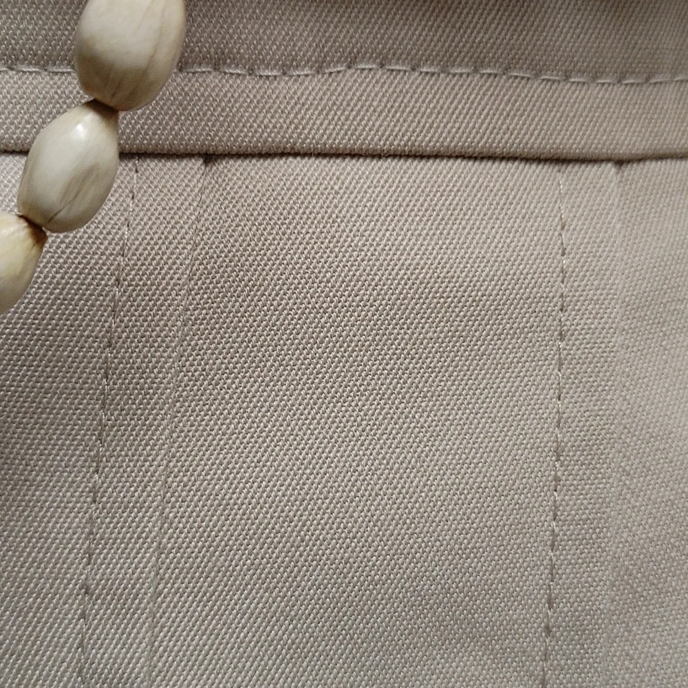 Vintage Louis Féraud Gabardine Worsted Wool Pleated w Pockets Skirt 2/4